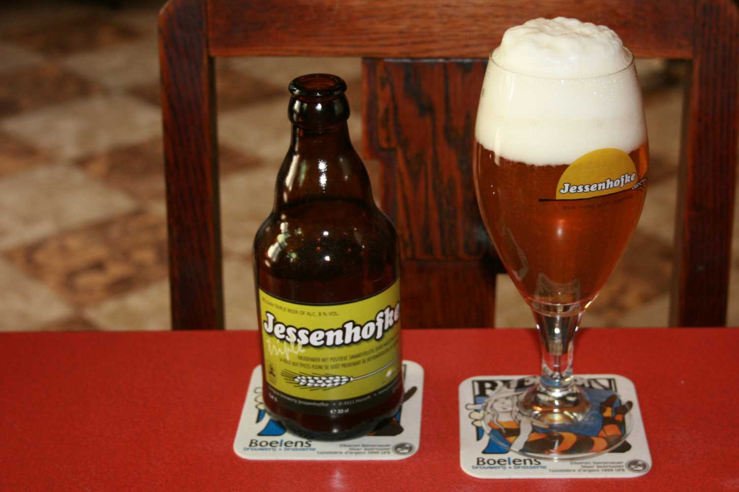 A bottle of Jessenhofker Beer